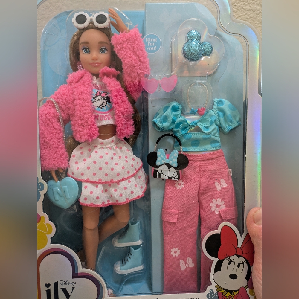 New- Disney ily 4EVER Minnie Mouse Inspired Doll with Pink Outfit - Picture 6 of 6